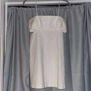 Zara white cutout dress